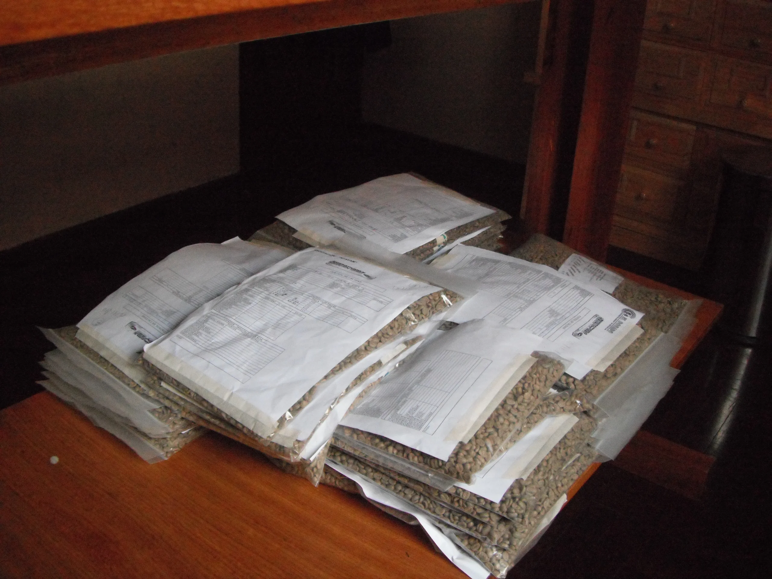 Muestras de café – preparación